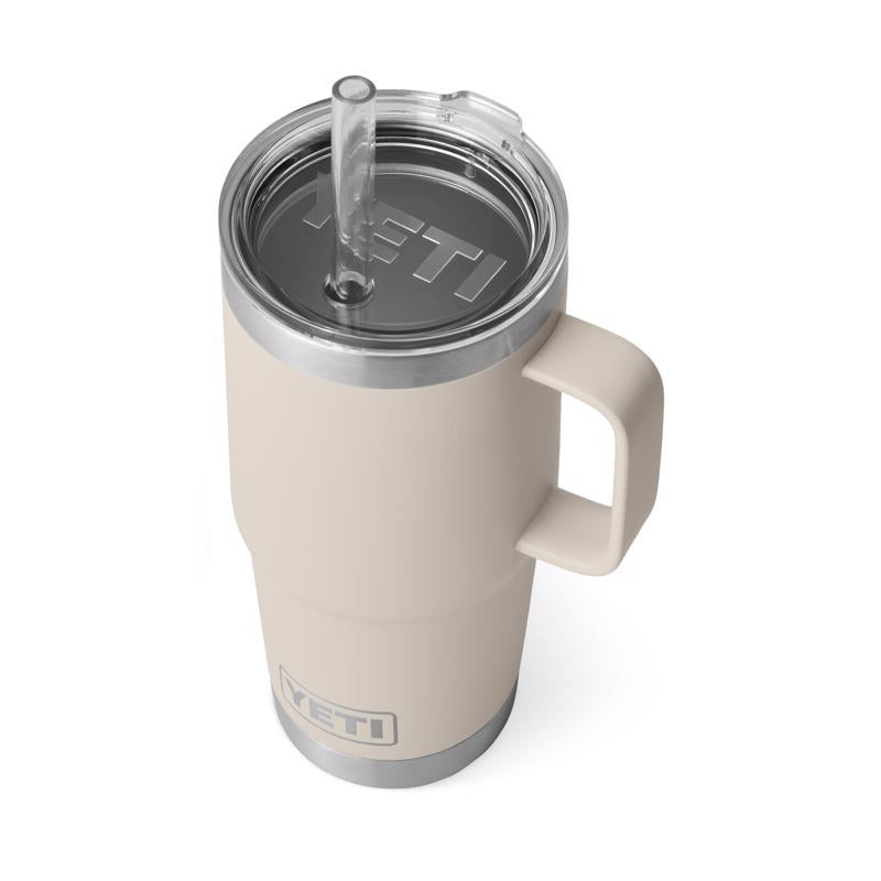 YETI Rambler 25 oz Cape Taupe BPA Free Straw Mug