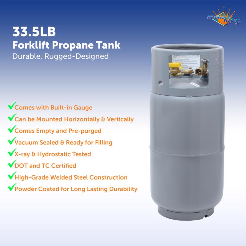 Flame King 8 gal Steel Propane Cylinder