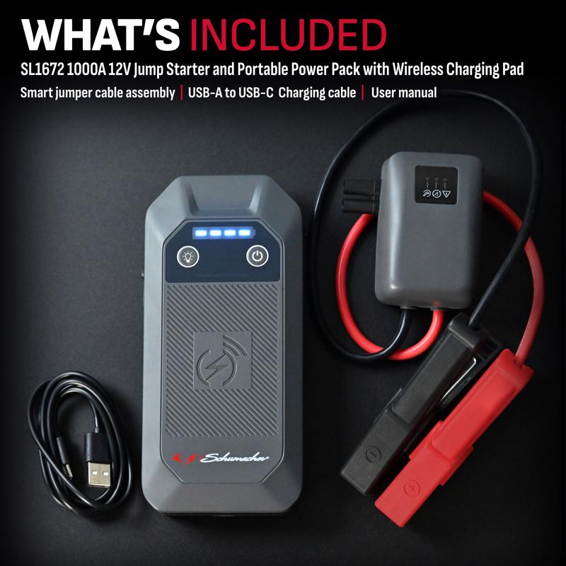 Schumacher Manual 12 V 1000 amps Battery Jump Starter