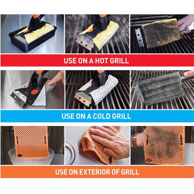 Q-Swiper Steam Clean Grill Cleaning Kit 6 pc