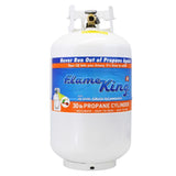 Flame King 30 lb Steel Empty LP Tank with Gauge