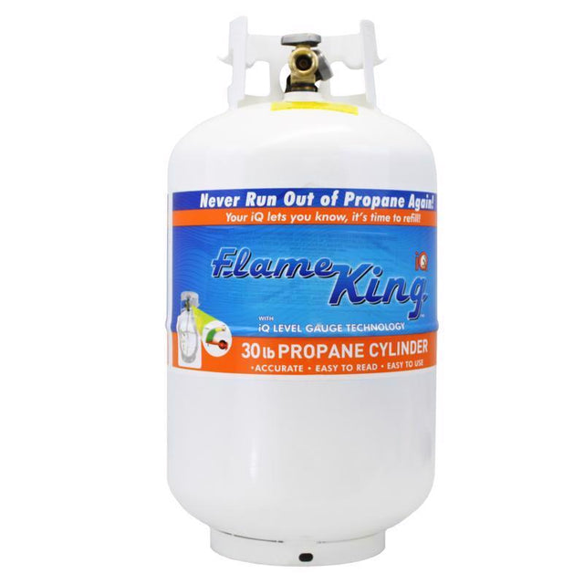 Flame King 30 lb Steel Empty LP Tank with Gauge