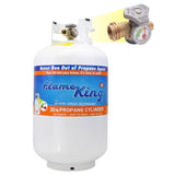Flame King 30 lb Steel Empty LP Tank with Gauge