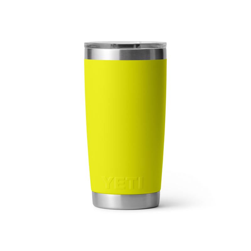 YETI Rambler 20 oz Firefly Yellow BPA Free Tumbler with MagSlider Lid