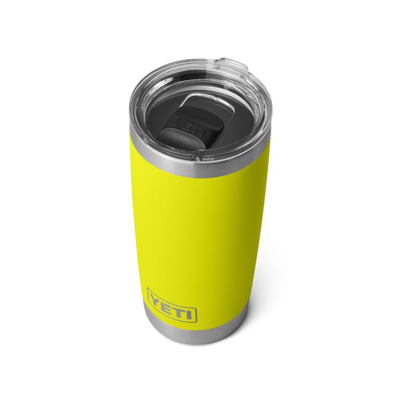 YETI Rambler 20 oz Firefly Yellow BPA Free Tumbler with MagSlider Lid