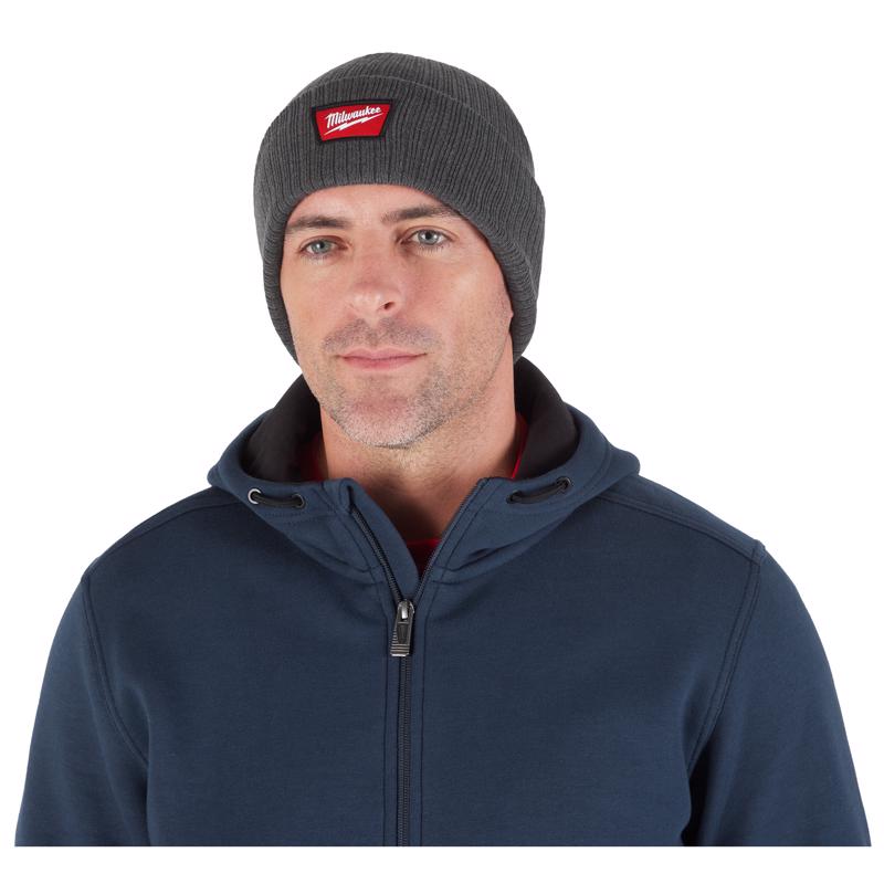 Milwaukee Cuffed Knit Beanie Gray One Size Fits Most
