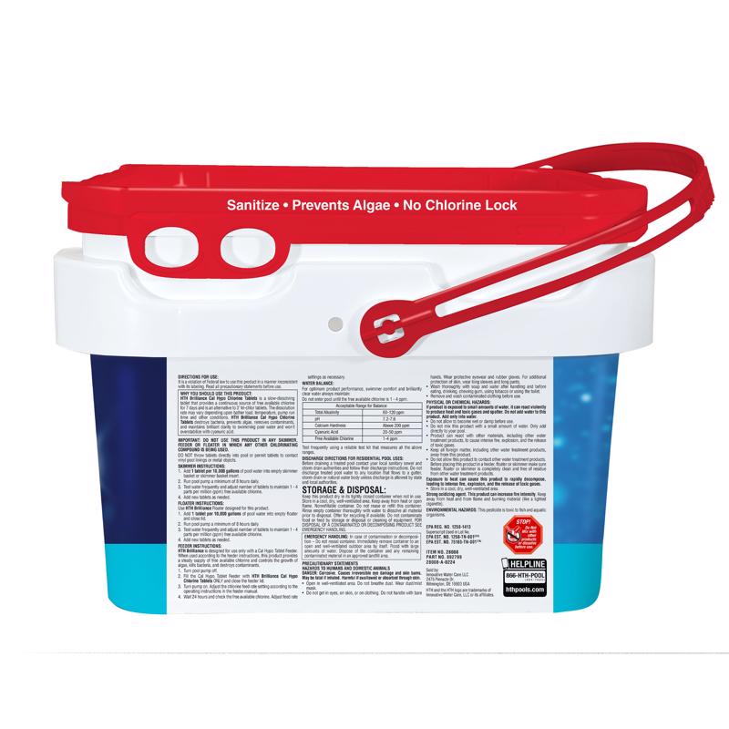 HTH Pool Care Tablet Chlorinating Chemicals 4.75 lb