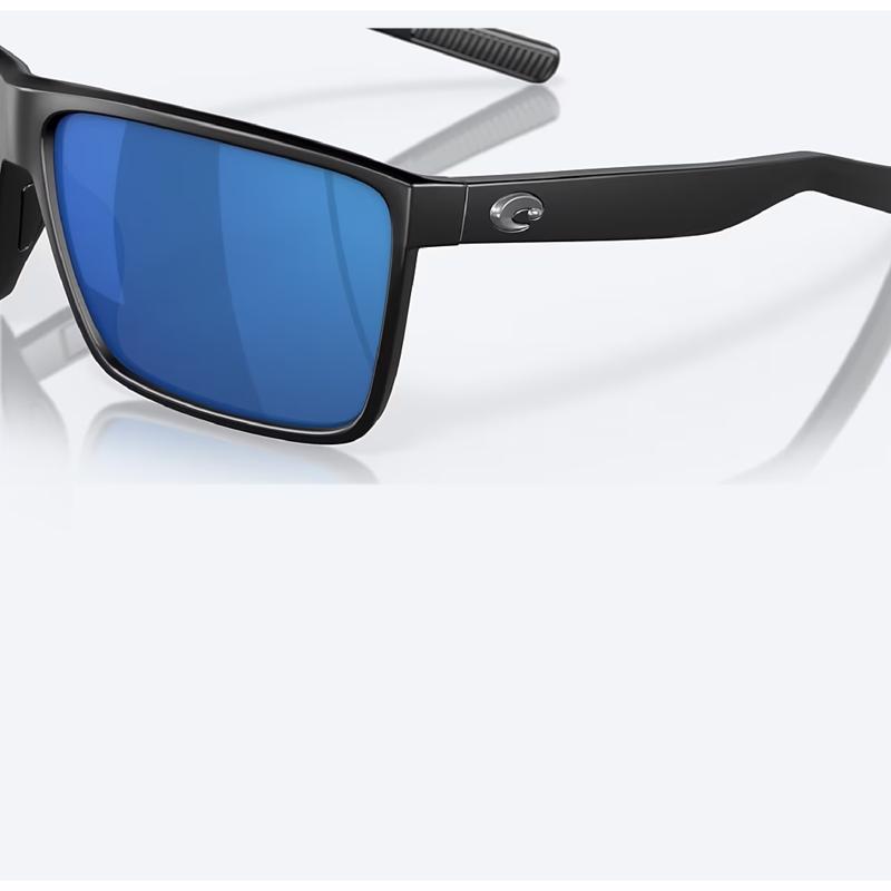 Costa Rincon II Men's Sunglasses Sunglasses Matte Black Frame Matte Black Frame Men's Blue Mirror Le
