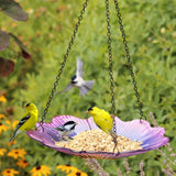 Natures Way Ecocycle 0.63 qt Glass/Metal Hanging Bird Feeder