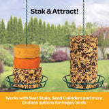 Kaytee Wild Bird Metal Stak and Cylinder Bird Feeder