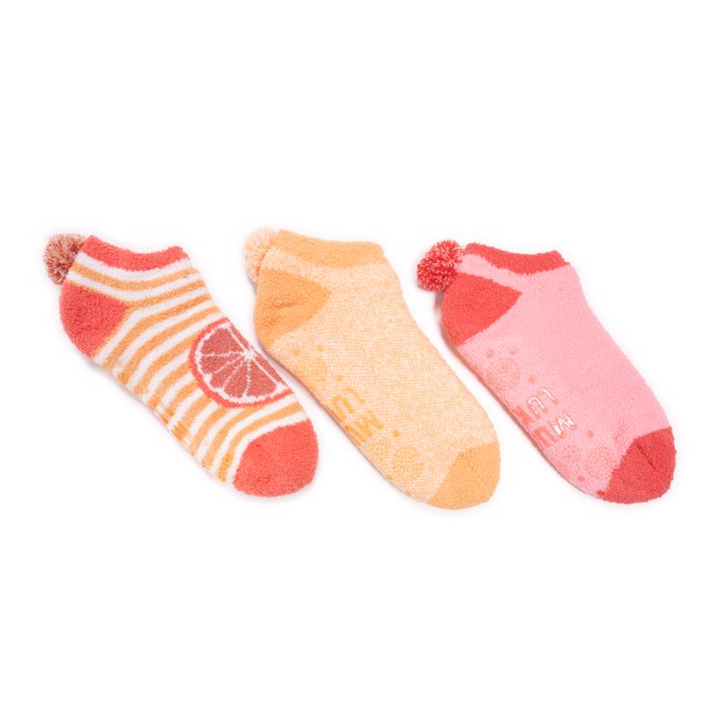 Muk Luks Women's Daisy Ballerina 6-11 Footy Socks Blue