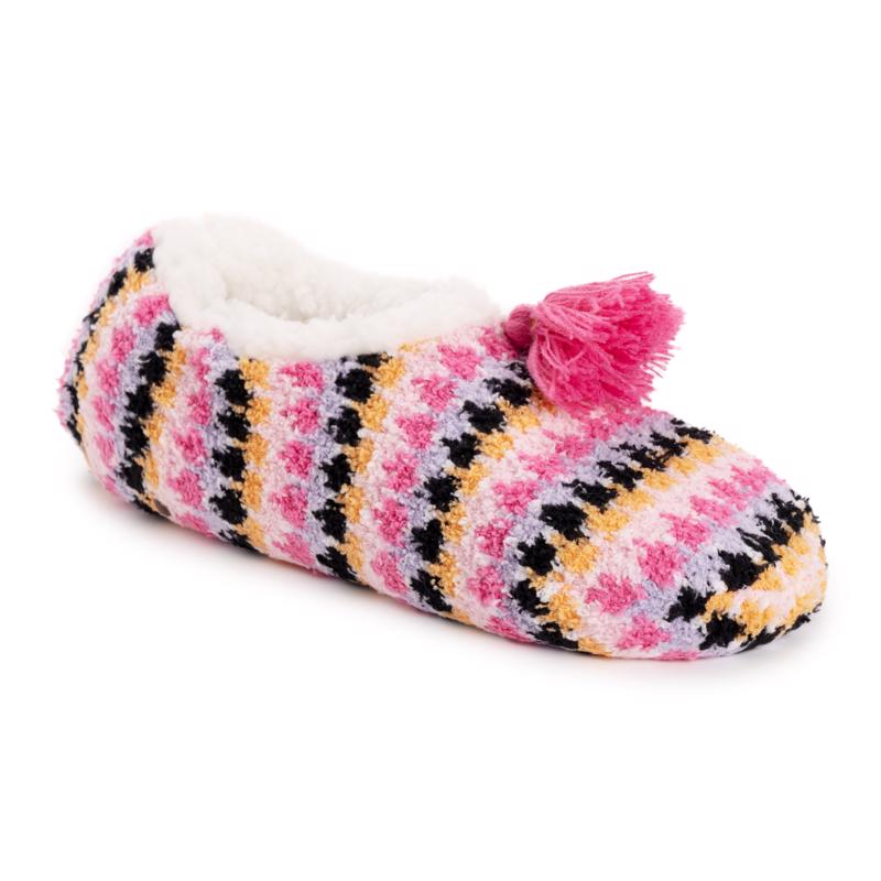 Muk Luks Women's Daisy Ballerina 6-11 Footy Socks Blue