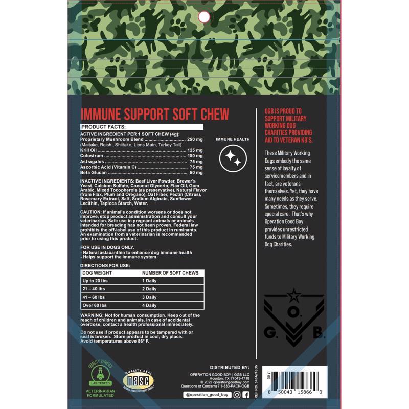 Operation Good Boy SRE Dog Joint and Immunity Support 60 ct