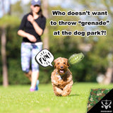 Operation Good Boy Grenade Toy Green Rubber Dog Treat Toy/Dispenser 1 pk