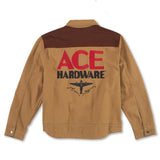 Ace Vintage Threads M Long Sleeve Unisex Collared Jacket Olive