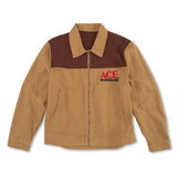 Ace Vintage Threads L Long Sleeve Unisex Collared Jacket Olive