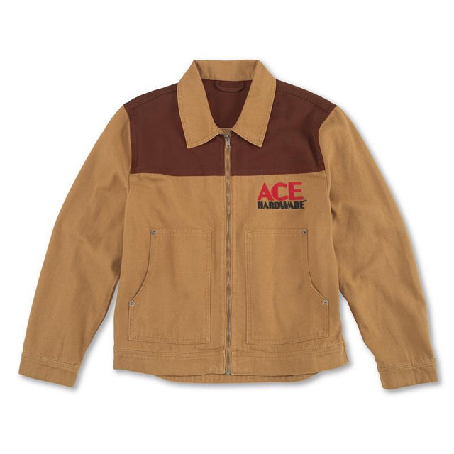 Ace Vintage Threads XXL Long Sleeve Unisex Collared Jacket Olive