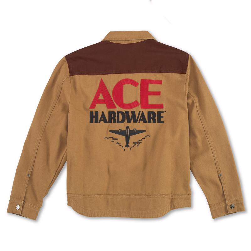 Ace Vintage Threads XXL Long Sleeve Unisex Collared Jacket Olive