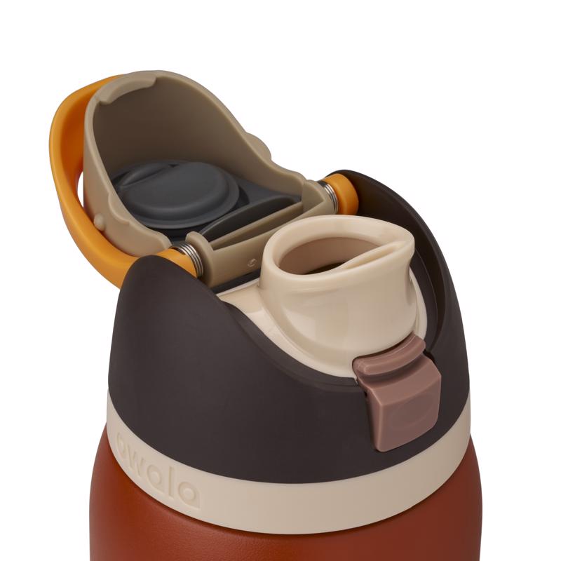 Owala FreeSip 32 oz Burnt Orange BPA Free Ode to October Water Bottle with Spout Lid