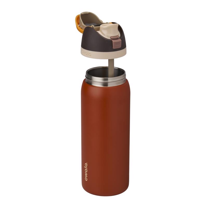 Owala FreeSip 32 oz Burnt Orange BPA Free Ode to October Water Bottle with Spout Lid
