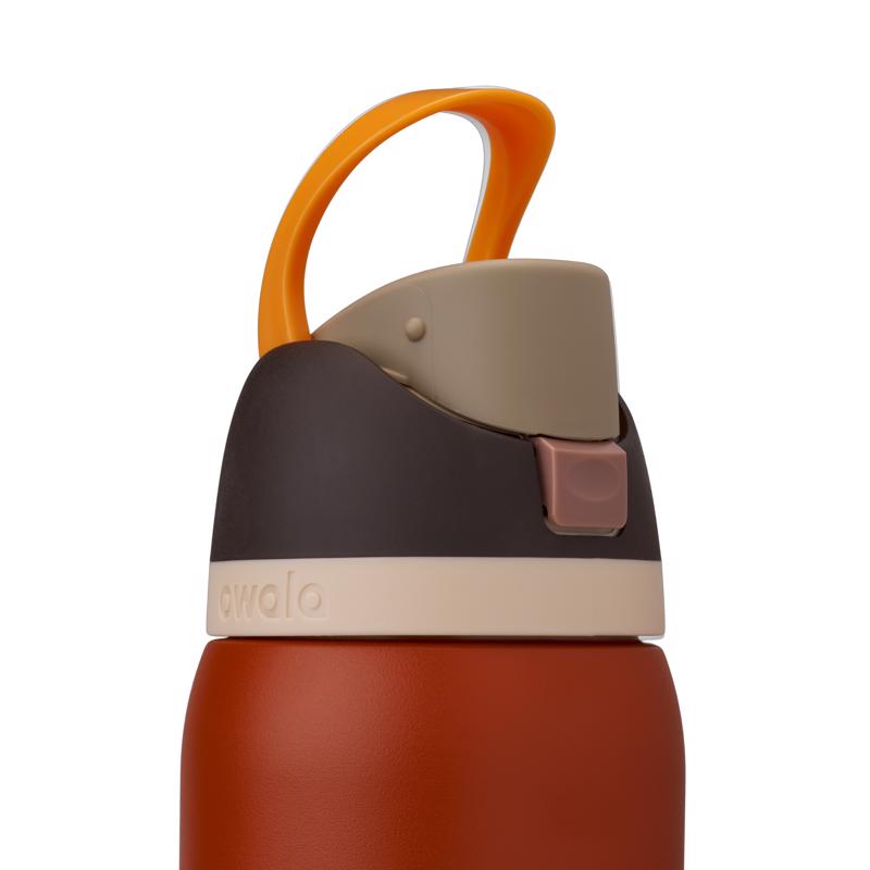 Owala FreeSip 32 oz Burnt Orange BPA Free Ode to October Water Bottle with Spout Lid