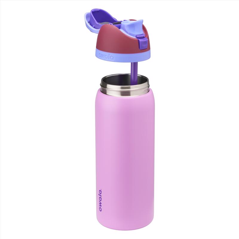 Owala FreeSip 32 oz Pink BPA Free Electric Orchid Water Bottle with Spout Lid
