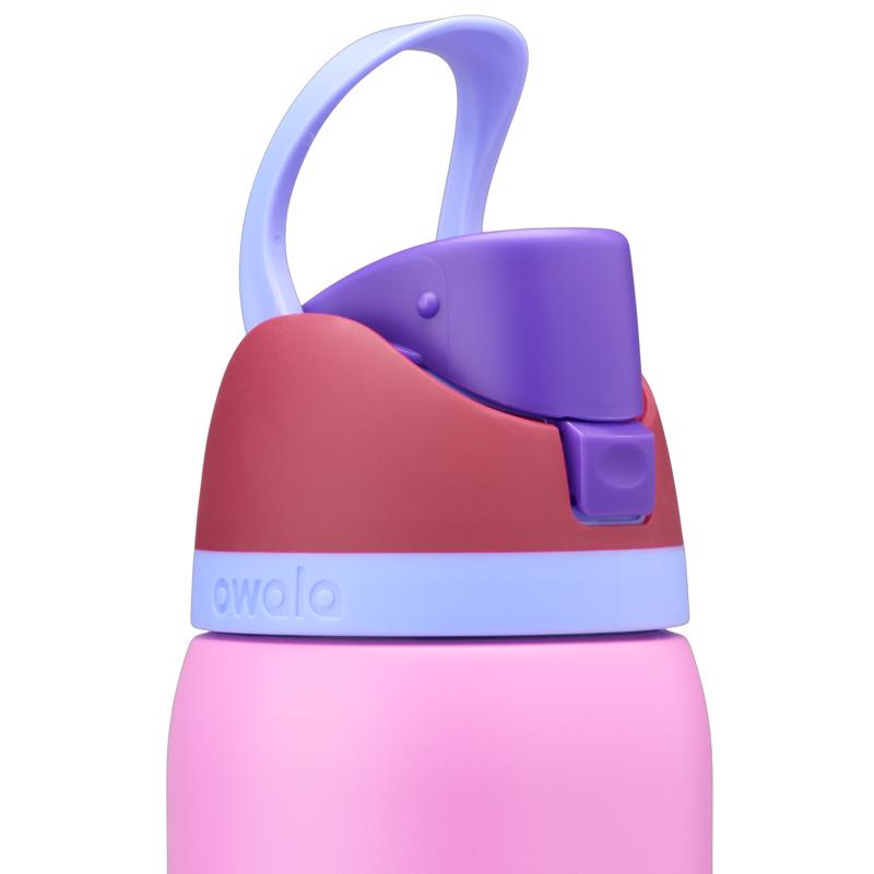 Owala FreeSip 32 oz Pink BPA Free Electric Orchid Water Bottle with Spout Lid
