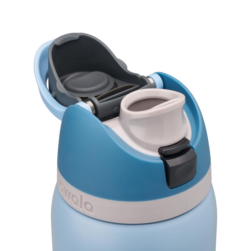 Owala FreeSip 32 oz Blue BPA Free Rainstorm Water Bottle with Spout Lid