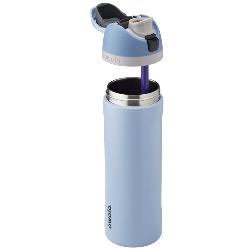 Owala FreeSip 24 oz Blue BPA Free Rainstorm Water Bottle with Spout Lid