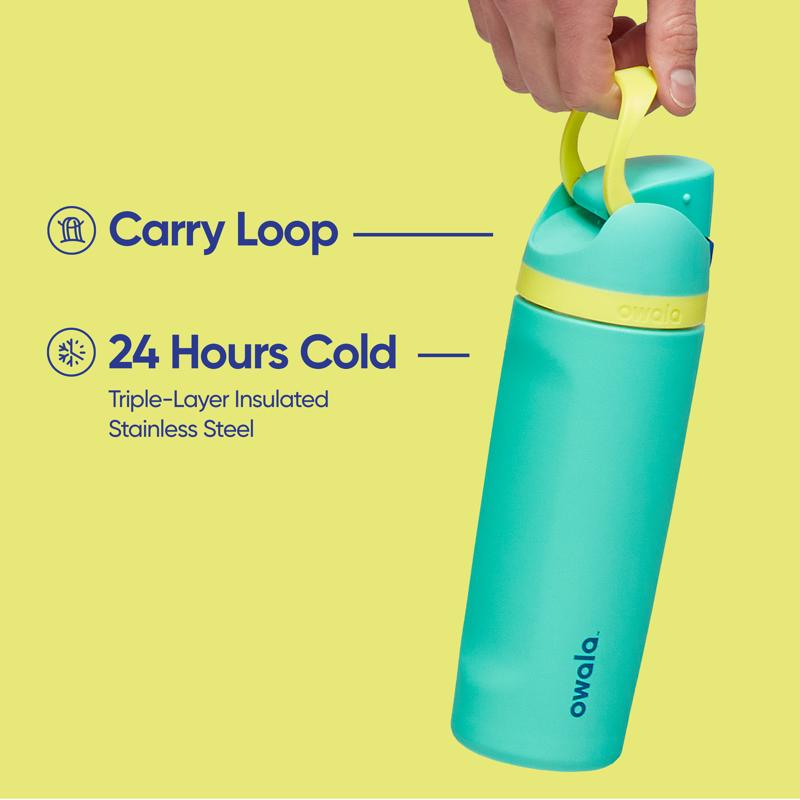 Owala FreeSip 24 oz Mint BPA Free Alpine Sport Water Bottle with Spout Lid