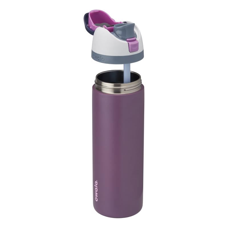 Owala FreeSip 24 fl. oz. Purple BPA Free Wacky Wildberry Water Bottle with Spout Lid