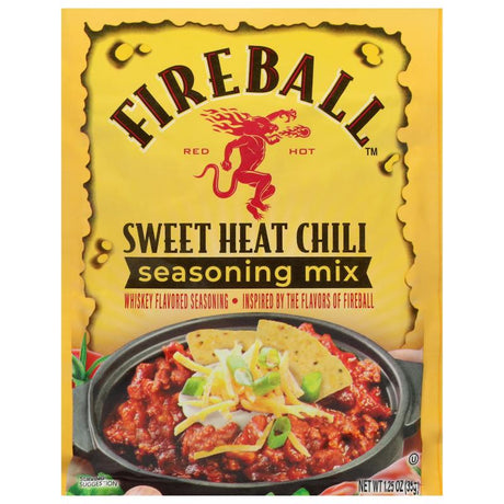 Fireball Sweet Heat Chili Whiskey Seasoning 1.25 oz Pouch