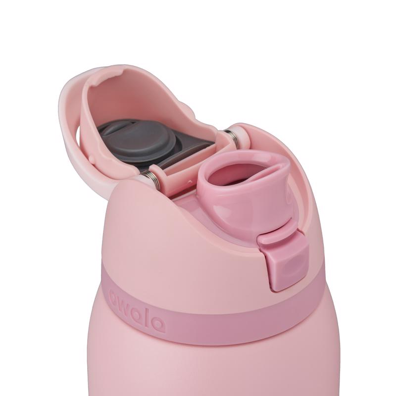 Owala FreeSip 40 fl. oz. Rose Quartz BPA Free Water Bottle with Spout Lid