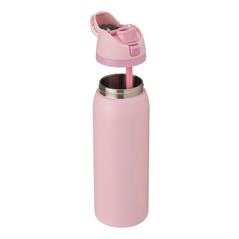 Owala FreeSip 40 fl. oz. Rose Quartz BPA Free Water Bottle with Spout Lid