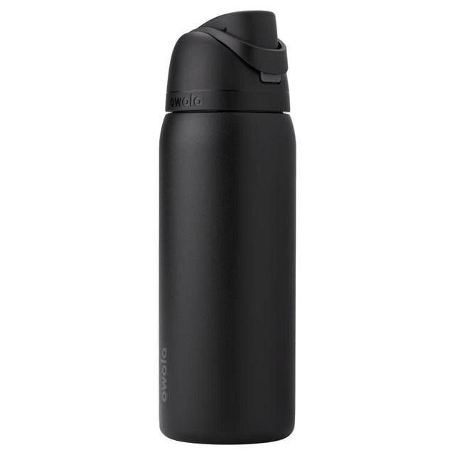 Owala FreeSip Insulated Stainless Steel Water Bottle with Straw, BPA-Free Sports Water Bottle, Great for Travel, 40 Oz, Very, Very Dark