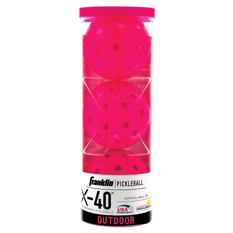 PICKLEBALLS X40 PINK 3PK