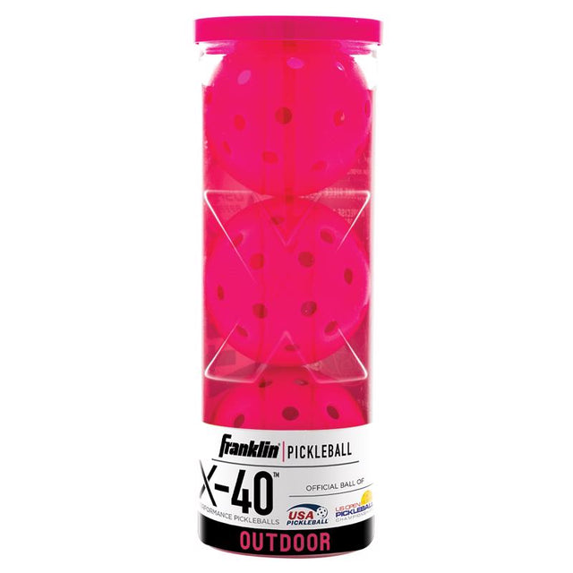 PICKLEBALLS X40 PINK 3PK