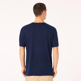 Oakley Bark New M Short Sleeve Men's Crew Neck Navy Tee Shirt