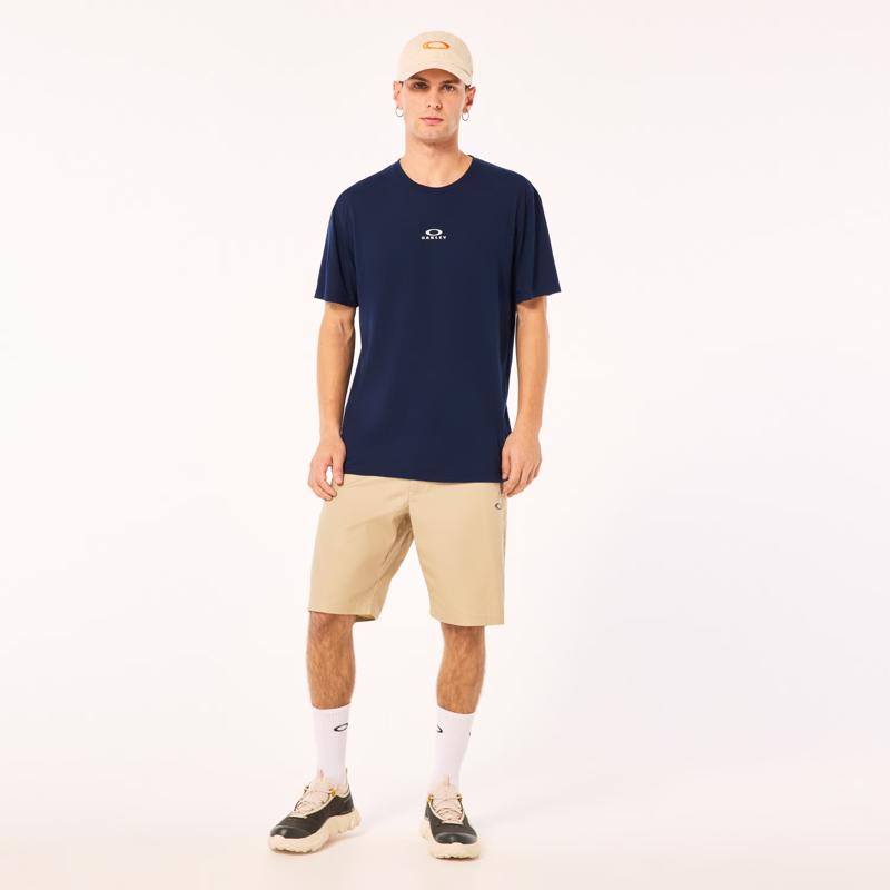 Oakley Bark New XXL Short Sleeve Men's Crew Neck Navy Tee Shirt