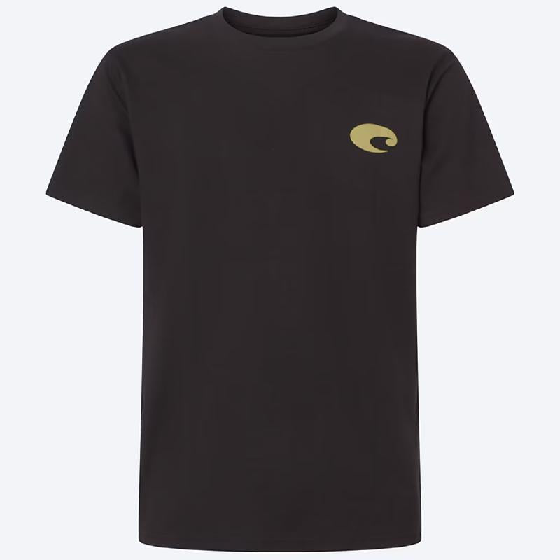 Costa XXL Short Sleeve Men's Crew Neck Black Species Shield Tee Shirt