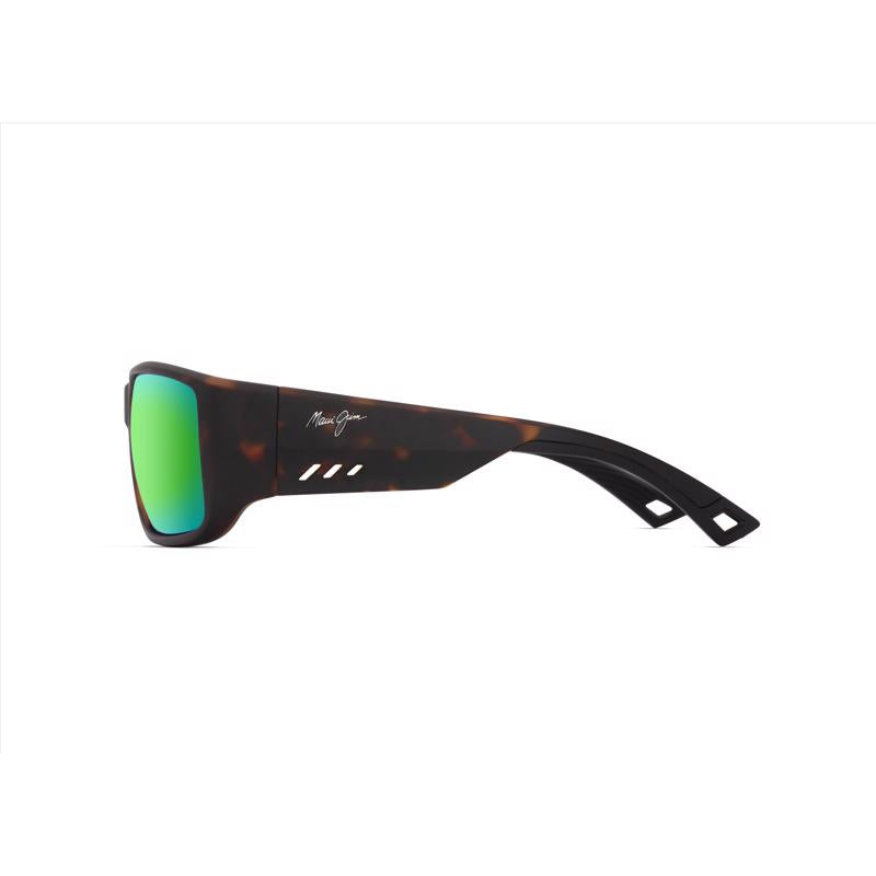 Maui Jim Keha AF Men's Matte Dark Havana Frame Maui Green Lens Polarized Sunglasses