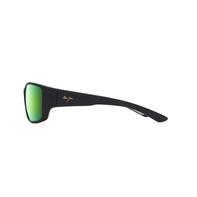 Maui Jim Local Kine Men's Sunglasses Sunglasses Black/Tran Green/Lt Trans Grey Frame Black/Tran Gree