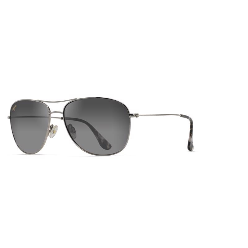 Maui Jim Cliff House Unisex Sunglasses Sunglasses Silver Frame Silver Frame Unisex Neutral Grey Lens