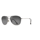 Maui Jim Cliff House Unisex Sunglasses Sunglasses Silver Frame Silver Frame Unisex Neutral Grey Lens