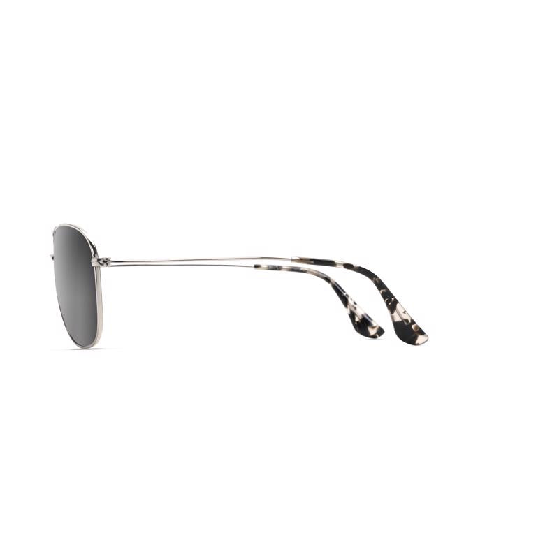 Maui Jim Cliff House Unisex Sunglasses Sunglasses Silver Frame Silver Frame Unisex Neutral Grey Lens