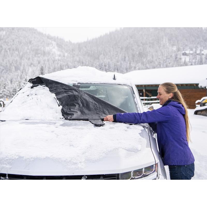 FrostGuard Plus Black Winter Windshield Cover 1 pk