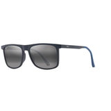Maui Jim Makamae Unisex Sunglasses Sunglasses Matte Blue Frame Matte Blue Frame Unisex Neutral Grey
