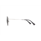 Maui Jim Olali AF Unisex Shiny Silver w/Black Frame Neutral Grey Lens Polarized Sunglasses