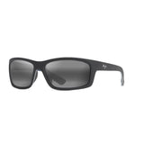 Maui Jim Kanaio Coast Unisex Matte Soft Black/White/Blue Frame Neutral Grey Lens Polarized Sunglasse