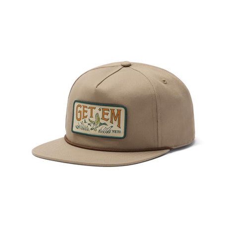 Yeti Wetlands Get Em Snapback Hat Taupe One Size Fits Most